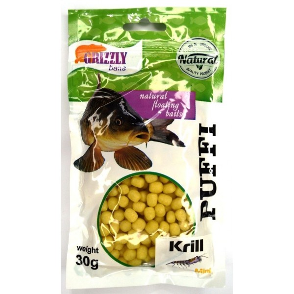 Воздушное тесто для рыбы, Puffi Grizzly, Мини, 30г, смак Криль